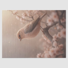 Frühjahrsvogel hübsch in Rosa Seidenpapier