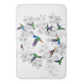 Frühjahrsvögel - Hummingbird - Wählen/Hinzufügen I Badematte (Vorderseite Vertikal)