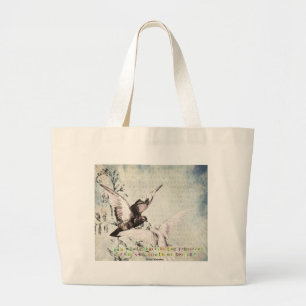 Frühjahrsvögel Jumbo Stoffbeutel