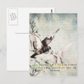 Frühjahrsvögel Postkarte (Vorne/Hinten)