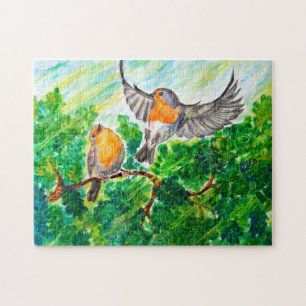 Frühjahrsvögel Puzzle - Malerei