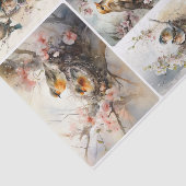 Frühjahrsvögel Seidenpapier (Ausschnitt)