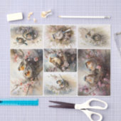 Frühjahrsvögel Seidenpapier (Handwerk)