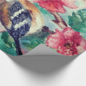 Frühjahrsvögel Umhüllungspapier-Blume - Malerei Geschenkpapier (Ecke)