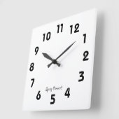 Frühjahrsvorwärtsuhr Quadratische Wanduhr (Winkel)