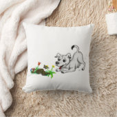 Frühjahrswache, Welpe mit Schmetterling Kissen (Decke)