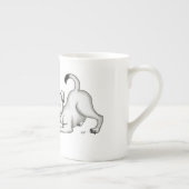 Frühjahrswache, Welpe mit Schmetterling Porzellantasse (Rechts)