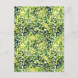 Frühjahrswald tanzt Grüne Blätter Wasserfarbe Feiertagspostkarte