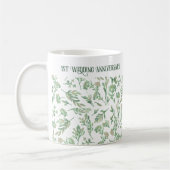Frühjahrswald Verlasse Wilde Blume Niedliches Jubi Kaffeetasse (Links)