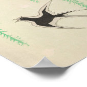 Frühjahrswallown auf Willows Vintager japanischer  Poster (Ecke)