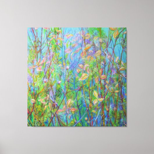 Frühjahrswiese am Weg Leinwanddruck (Vorderseite)