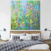 Frühjahrswiese am Weg Leinwanddruck (Insitu (Schlafzimmer))