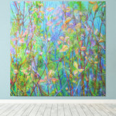 Frühjahrswiese am Weg Leinwanddruck (Insitu (Holzboden))