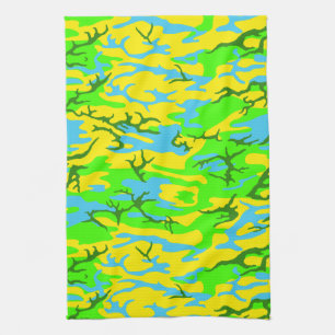Frühjahrswiese-Camouflage Geschirrtuch