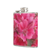 Frühjahrszeit Blume Vinyl Wrapped Flask Flachmann (Links)