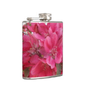 Frühjahrszeit Blume Vinyl Wrapped Flask Flachmann (Rechts)
