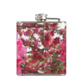 Frühjahrszeit Blume Vinyl Wrapped Flask Flachmann (Rückseite)