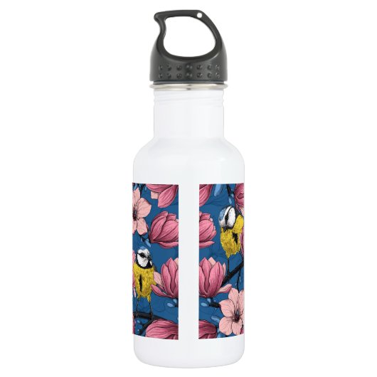 Frühjahrszeit Edelstahlflasche (Rückseite)