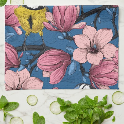 Frühjahrszeit Geschirrtuch (Gefaltet)