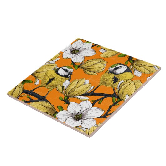 Frühjahrszeit in Gelb Fliese (Seite)