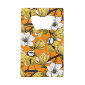 Frühjahrszeit in Gelb Geldbeutel Flaschenöffner (Rückseite)