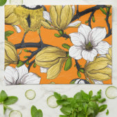 Frühjahrszeit in Gelb Geschirrtuch (Gefaltet)