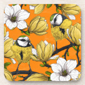 Frühjahrszeit in Gelb Getränkeuntersetzer (Vorderseite)