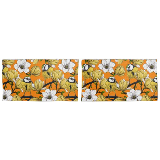 Frühjahrszeit in Gelb Kissenbezug (Vorderseite-Set)