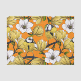 Frühjahrszeit in Gelb Seidenpapier