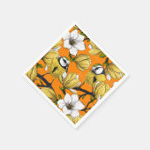 Frühjahrszeit in Gelb Serviette (Ecke)