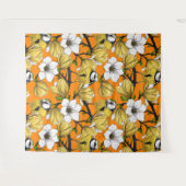 Frühjahrszeit in Gelb Wandteppich (Vorderseite (Horizontal))