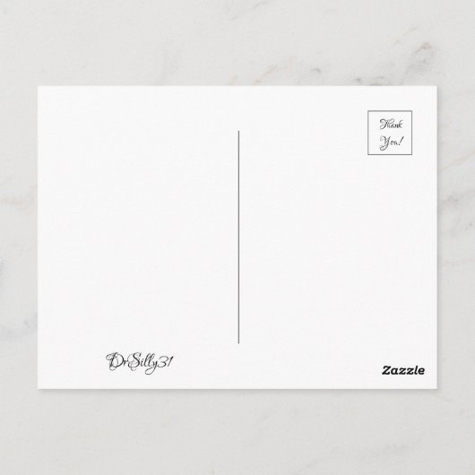 Frühjahrszeit Postkarte (Rückseite)