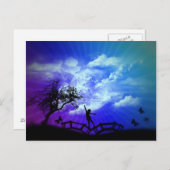 Frühjahrszeit Postkarte (Vorne/Hinten)