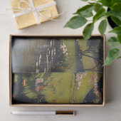 Frühlandschaft Blütenbaum Decoupage Seidenpapier (Geschenk)