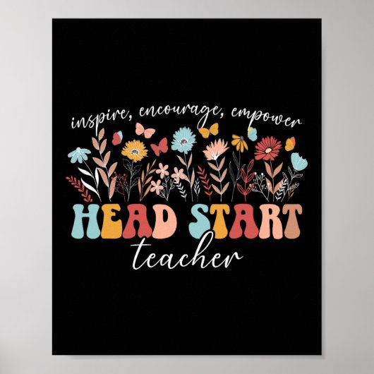 Frühlehrer Anerkennung Head Start T Poster (Vorne)