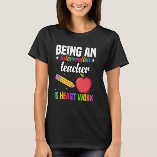 Frühlesende Intervention Lehrer Intervention T-Shirt (Vorderseite)