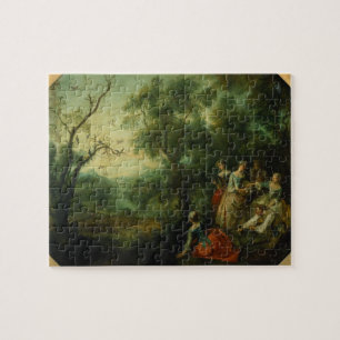 Frühling, 1738 (Öl auf Leinwand) Puzzle