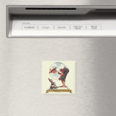 Frühling 1935 Junge mit Kaninchen Magnet (In Situ (Geschirrspüler))