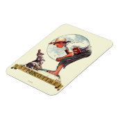 Frühling 1935 Junge mit Kaninchen Magnet (Linke Seite)