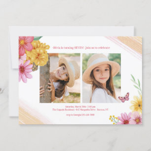 Frühling 2 Foto-Einladung Einladung