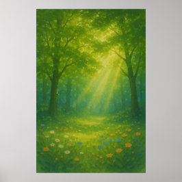 Frühling 9, Verdant Afternoon, saisonale Print Poster