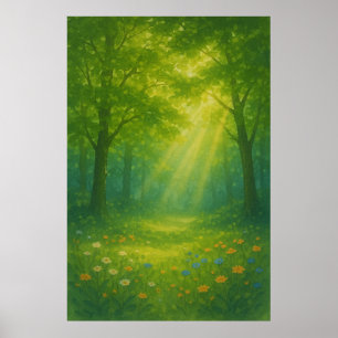 Frühling 9, Verdant Afternoon, saisonale Print Poster