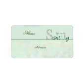 Frühling Adressaufkleber (Vorne)