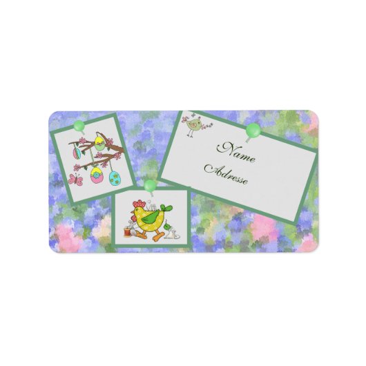 Frühling adressaufkleber (Vorne)