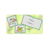 Frühling adressaufkleber (Vorne)