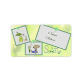 Frühling adressaufkleber (Vorne)