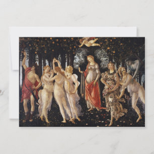Frühling, Allegorie des Frühlings von Sandro Botti Einladung