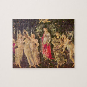 Frühling, Allegorie des Frühlings von Sandro Botti Puzzle