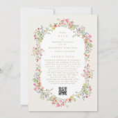 Frühling alles in einer UAWG DETAILS Blumenzwiese Einladung (Rückseite)