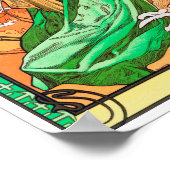 Frühling, Alphonse Mucha Poster (Ecke)